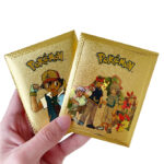 10 Pcs Pokemon Gold Foil Cards Pack Anime Cartoon Pokemon English Version Tcg Card For Fans Collection