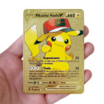 10 Pcs Pokemon Gold Foil Cards Pack Anime Cartoon Pokemon English Version Tcg Card For Fans Collection
