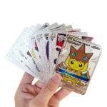 10 Pcs Pokemon Silver Foil Cards Pack Anime Cartoon Pokemon English Version Tcg Card For Fans Collection
