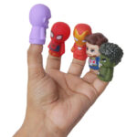 Finger Puppet - Marvel Avengers Characters - 5 Fingers - Multi Color