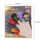 Finger Puppet - Marvel Avengers Characters - 5 Fingers - Multi Color