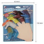 Finger Puppet - Jurassic World Dinosaur - 5 Fingers - Multi Color
