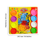 Plasticine Magical Alphabets Intelligent Play Dough 28 PCS Clay Molds for Kids With 8 Cans Pots