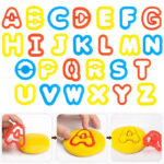 Plasticine Magical Alphabets Intelligent Play Dough 28 PCS Clay Molds for Kids With 8 Cans Pots