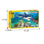 3 in 1 Undersea Creative Series Marine Animal Building Blocks 31009 Squid Great White Bricks Toys 388+ Pcs