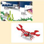3 in 1 Undersea Creative Series Marine Animal Building Blocks 31009 Squid Great White Bricks Toys 388+ Pcs