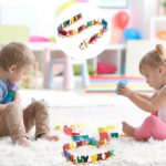 ABC Wooden English Alphabet Letter Train For Kids - Wooden Playset For Kids - Toys For Boys