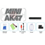 AK47 Gel Blaster Rechargeable Electric Toy Gun With 1000 Pcs Gel Balls - Multi Colors