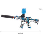 M416 Gel Blaster Rechargeable Electric Toy Gun With 1000 Pcs Gel Balls - Multi Colors