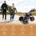 Remote Control Car With Camera WiFi 720P HD FPV Camera, 2.4Ghz 1:18 Scale Off-Road Remote Control Rechargeable Monster Truck Toys for Boys