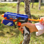Blaze Storm Manual Pull Nerf Soft Darts Pistol With 10 Pcs Soft Darts - Toys For Boys - 7036
