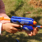 Blaze Storm Manual Pull Nerf Soft Darts Pistol With 10 Pcs Soft Darts - Toys For Boys - 7036