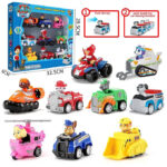 Paw Patrol Dog Rescue 9 Pieces Pull Back Car Set For Kids - Patrulla Canina Ryder Anime Action Figures Model Car Toy Gift