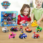 Paw Patrol Dog Rescue 9 Pieces Pull Back Car Set For Kids - Patrulla Canina Ryder Anime Action Figures Model Car Toy Gift