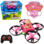 Remote Control Mini Drone With Paw Patrol Figure - Rechargeable With Front and Back Light - Pink
