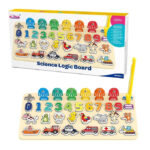 Montessori Educational Wooden Toys Children Busy Board Math Fishing Children's Wooden Preschool Montessori Toy Counting brand new and Fidelity design