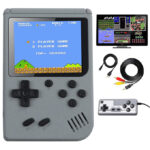 SUP Game Box Plus Rechargeable Battery Portable Game Console Support TV Connection & 2 Players Toy for Kids - 2 inches Display - Size Approx. 5 Inches - Grey