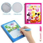Reusable Magic Water Coloring Book Drawing Book With Pen for Kid's Early Learning - Mickey Mouse