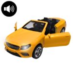 Mercedes Benz Cabriolet Open Roof top Die cast Sports Car Light & Music - 5 inches - Yellow