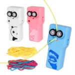 Rope Launcher Propeller With Rope String Controller Handheld Loop Lasso Shooter Thruster Electric Toys For Children - Assorted Color