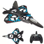 RC Plane Drone Jet Fighter – 2.4GHz Quadcopter with 6-Axis Gyro, 3D Flip