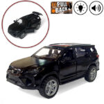 Toyota Fortuner Legender - Pull Back and Die cast - 5 inches - 1:36scale - Light and music - Black