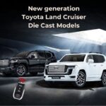 Toyota Land Cruiser V8 with RC Key with Sound and Light Pullback LC300 Metal Car Toys Die Cast Scale Model 1:24 - Black