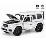 Mecedes G-Wagon G800 Model Car - Push Power 2 Door trunk open - Light and Music - Plastic body - White