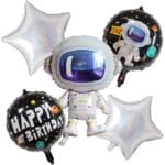 Astronauft Space Theme Birthday Party Balloons - Pack of 5