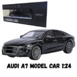 Audi A7 Die cast Scale Model - 1:24 Scale model - Black