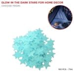Glow in the Dark Stars Set - 100 pcs