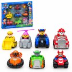 Paw Patrol Action Figures Rescue Pack 7 Pieces Car Set For Kids
